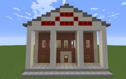 Courthouse Minecraft Build, Minecraft Courthouse Ideas, Minecraft Court House, Courthouse Minecraft, Minecraft Courthouse, Minecraft Inspo, Minecraft House Designs, Minecraft House, Minecraft Crafts