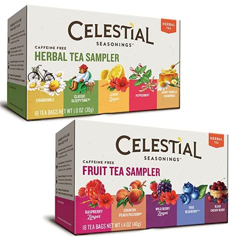 Creative Wine Label, Celestial Seasonings Tea, Cherry Tea, Stash Tea, Celestial Seasonings, Tea Packaging Design, Tea Gift Box, Free Fruit, Tea Sampler