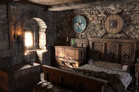 Medieval Bedroom, Castle Rooms, Castle Bedroom, Medieval Decor, Fantasy Bedroom, Medieval Aesthetic, Fantasy Rooms, Castles Interior, Medieval Houses