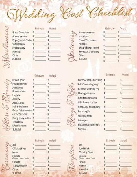 We've got all the checklists that will make planning your wedding a breeze Wedding Cost Checklist, Wedding Checklist Budget, Wedding Checklist Printable, Lemon Leaf, Free Wedding Printables, Photos Booth, Summer Dresses For Wedding Guest, Planning Checklist, Wedding Costs