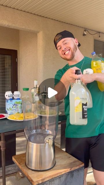 Rico Soto on Instagram: "Pina Colada Jungle Juice!🥥🍍  Man oh Man is this perfect for your next BBQ ! Sheesshhh🔥☀️  #reels #fyp #bartender #pinacolada #junglejuice #vodka #rum #tequila #gin #pineapple #coconut #juice #weekendvibes #alcoholicdrinks #drink #fruits #drinks #21" Jungle Juice With Tequila, Tequila Jungle Juice Recipe, Gin Pineapple, Party Punch Alcohol, Alcoholic Party, Jungle Juice Recipe, Coconut Juice, Jungle Juice, Party Punch