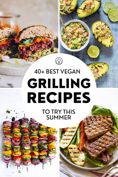 Healthy Cookout, Vegan Grilling Recipes, Vegetarian Grilling Recipes, Bbq Grilling Recipes, Vegan Bbq Recipes, Grill Dessert, Vegetarian Grilling, Grilling Recipes Sides, Vegan Barbecue