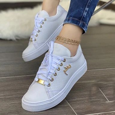 Sepatu Platform, Round Toe Sneakers, Platform Loafers, Comfortable Sneakers, Flat Sneakers, Botswana, Outfit Casual, Leather Flats, White Shoes