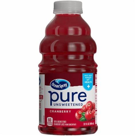 Ocean Spray® Unsweetened Pure Cranberry Juice, 32 fl oz - Pick ‘n Save Pure Cranberry Juice, Unsweetened Cranberry Juice, Ocean Spray, Juice Concentrate, Fred Meyer, Organic Products, Calories A Day, Cranberry Juice, Daily Diet