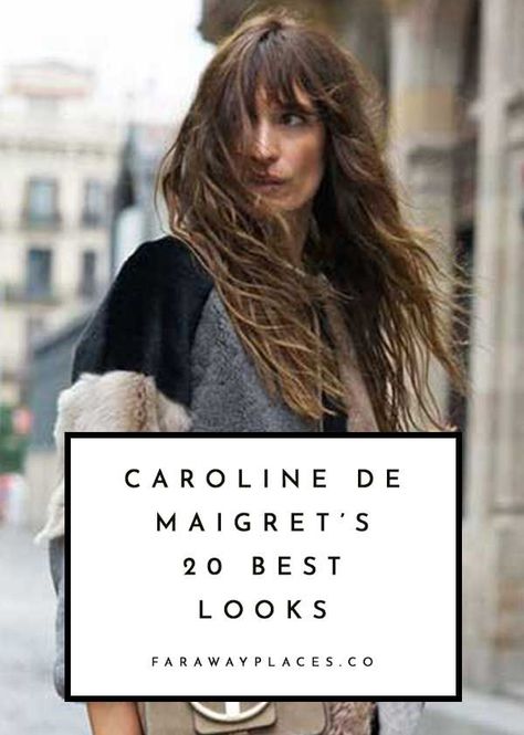 French Style Icons Women, Caroline Maigret Style, Caroline De Maigret Hair, French Haircut Long, French Hairstyles Long, Parisian Haircut, French Women Style Outfits, French Haircut Parisian Chic, French Models Female