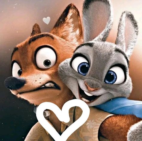 Disney Characters Zootopia, Zootopia Judy Hopps, Photo Manga, Zootopia Nick And Judy, Nick And Judy, Disney Zootopia, Cute Disney Pictures, Cartoon Character Pictures, Pinturas Disney