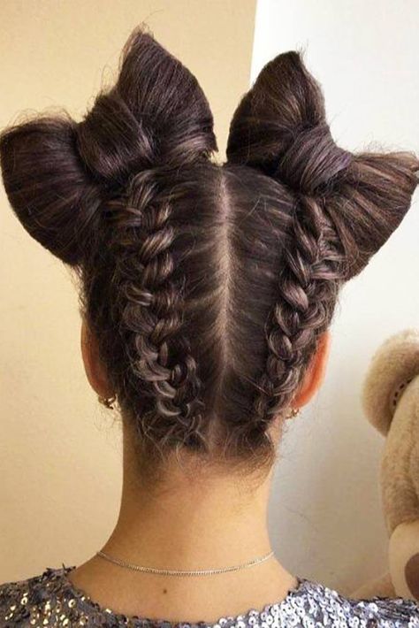 63 Amazing Braid Hairstyles for Party and Holidays Zoo Hairstyles, Crazy Hair Styles, Hairstyles For Party, Cornrows Hairstyles, Space Buns, Braided Bun Hairstyles, Cute Braided Hairstyles, Cool Braid Hairstyles, Peinados Fáciles Para Cabello Corto