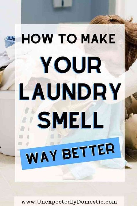 This totally works! How to make your laundry smell really good! All the secret ways to make your clothes smell amazing naturally, and for longer. Get those fresh smelling clothes you've always wanted! Here's your stinky laundry solution. Easy cleaning hacks and laundry tips and tricks that are perfect for beginners, or anyone who wants to know how to get their smelly towels (and washing machines) to smell like fabric softener and essential oils, not mildew. #cleaninghacks #cleaningtips #laundry Laundry Tips And Tricks, Smelly Clothes, Smelly Towels, Laundry Booster, Clean Your Washing Machine, House Smell Good, Laundry Solutions, Laundry Tips, Easy Tricks