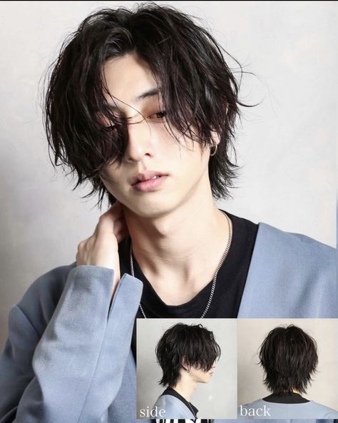 Anime Inspired Haircuts Men, Philippine Hairstyle, Kpop Male Hairstyles Short, Asian Wolfcut Men, Textured Wolfcut, Curtain Mullet Men, Japanese Wolf Cut, Asian Wolf Cut, Short Hair Asian Men