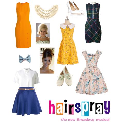 Hairspray Outfits, Musical Inspired Outfits, Hairspray Costume, Hairspray Musical, 60’s Hair, Diy Hair Spray, 60s Aesthetic, Inspired Outfits, Kids Costumes