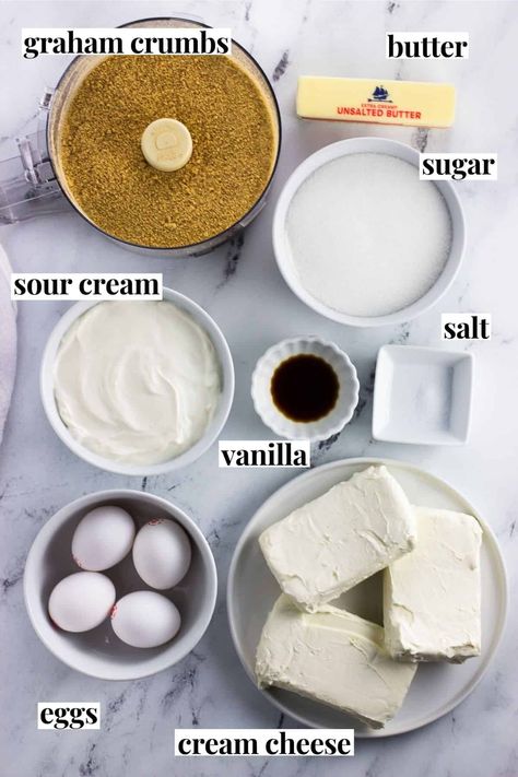 Cheesecake Recipe With Sour Cream, Cheesecake Recipes With Sour Cream, Sour Cream Cheesecake Recipes, Cheesecake With Sour Cream, Sour Cream Topped Cheesecake, Cheesecake Recipes Sour Cream Topping, No Bake Cheesecake With Sour Cream, Sour Cream Cheesecake Topping, No Bake Cheesecake Sour Cream