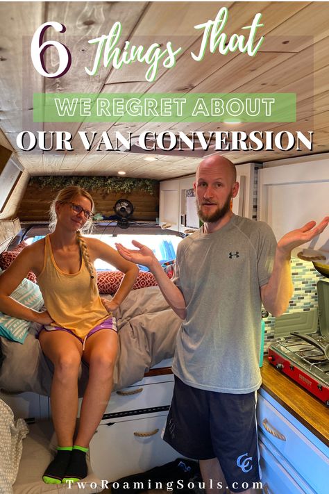 When converting a campervan yourself, you are likely to make mistakes or have regrets. With our tiny amount of experience, things were bound to go wrong. It’s hard to get everything perfect, especially for our first ever van conversion. Here are the top 6 things we regret about our campervan conversion. #vanconversion #vanlife #campervan #build #DIY Convert A Van Into A Camper, Van Conversion Simple, Ford Custom Van Conversion, Japanese Van Conversion, Cheap Camper Van Conversion, Sprinter Van Conversion With Kids, Budget Van Conversion, Short Wheel Base Van Conversion, Family Campervan Conversions