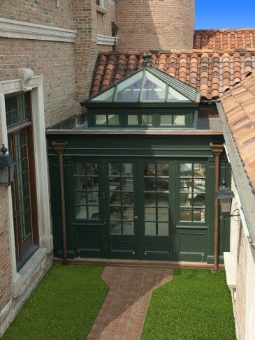 courtyard orangery Orangery Extension, Poolside Lounge, Greenhouse Shed, Room Addition, Bow Window, Town Country, Historic Home, Town And Country, Garden Room