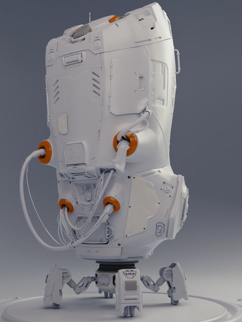 ArtStation - Hard-surface Modeling in Blender - Course Result, Rafael Brum Hard Surface Concept Art, Blender Ideas, Hard Surface Modeling, I Have No Words, Surface Modeling, Industrial Design Sketch, Robot Design, Robots Concept, Robot Concept Art