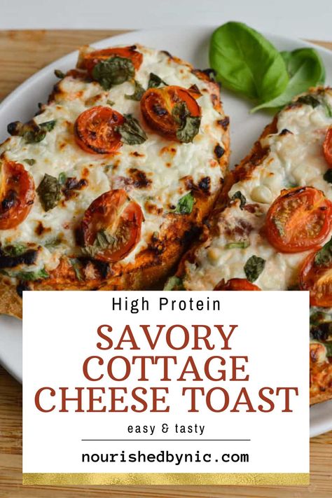 Savory Cottage Cheese Toast Cottage Cheese Protein Meals, Meals Using Cottage Cheese, Cottage Cheese Sourdough Toast, Low Carb High Protein Meals Vegetarian, Healthy Cottage Cheese Recipes Snacks, Cottage Cheese Sandwich Recipes, Savory Cottage Cheese Toast, Air Fried Cottage Cheese Toast, Dinner With Cottage Cheese