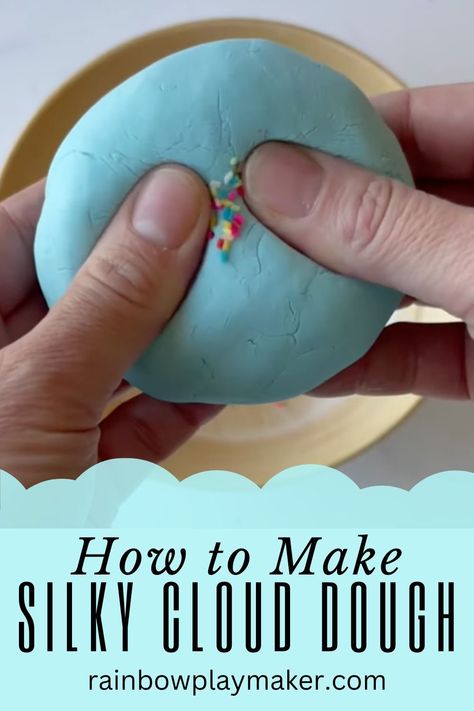 Fluffy Slime No Glue, How To Make Toothpaste, Best Fluffy Slime Recipe, Moon Dough, Cloud Dough Recipes, Fluffy Slime Recipe, How To Make Clouds, Making Fluffy Slime, How To Make Jelly