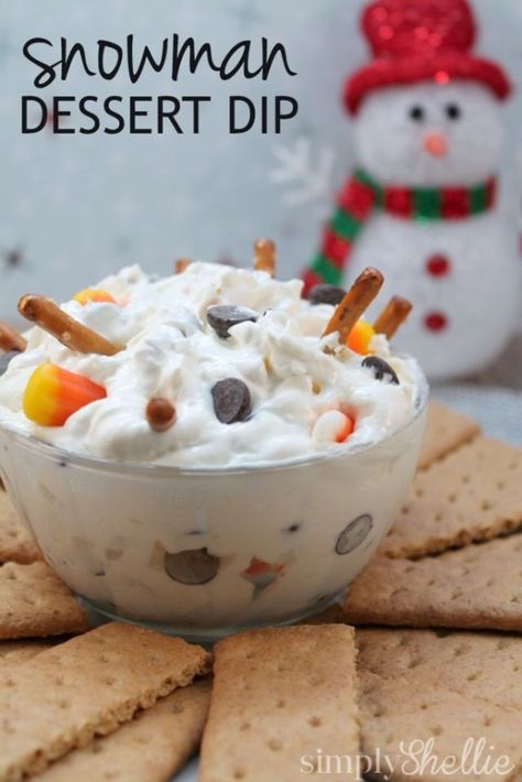 image Dessert Dip, Party Dip, Melted Snowman, Easy Christmas Treats, Sweet Dips, Holiday Party Foods, Dessert Dips, Oreo Dessert, Köstliche Desserts