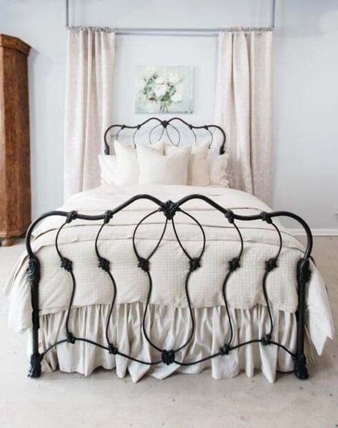 Would you like to remodel your home with the best products at a low price or on a low budget? Then go to rexgarden.com now and see the best reviews so you can get the home of your dreams without spending a lot of money. #house #garden #gardening #housedecor Black Rot Iron Bedroom, Painted Iron Beds, Cast Iron Bed Frame, Iron Bed Frames, Pipe Bed, Wrought Iron Bed Frames, Bed Maker, Antique Iron Beds, Cast Iron Beds