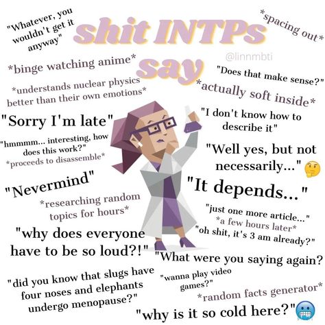 Intp-t Female, Types Of Intp, Intp T Personality, Intp Boyfriend, Intp Facts, Intp Ships, Mbti Core, Intp Aesthetics, Intp Characters