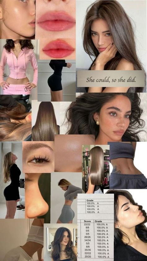 Beauty Vision Board Pictures, Beauty Goals Vision Board, Glow Up Vision Board Pictures, Visual Board Pictures, Glow Up Vision Board, Glowup Aesthetic, Extreme Beauty, Manifesting Vision Board, Life Vision Board