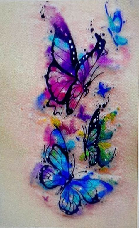 Sophia Tattoo, Butterfly Heart Tattoo, Heart Tattoo Meaning, Watercolor Heart Tattoos, A Butterfly Tattoo, Watercolor Butterfly Tattoo, Glow Tattoo, Wrist Bracelet Tattoo, Tattoos Butterfly