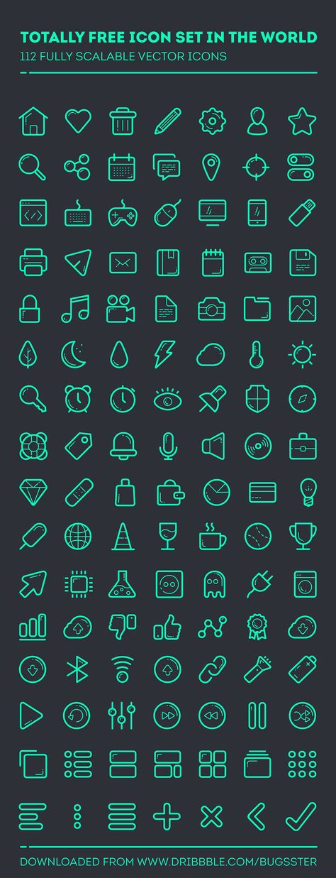 112 Fully scalable vector Icons - Totally Free Icon Set in the World Free Icon Set, Icon Design Inspiration, Social Design, Web Icons, Ios Icon, Free Icon, Web App Design, Design Website, Line Icon