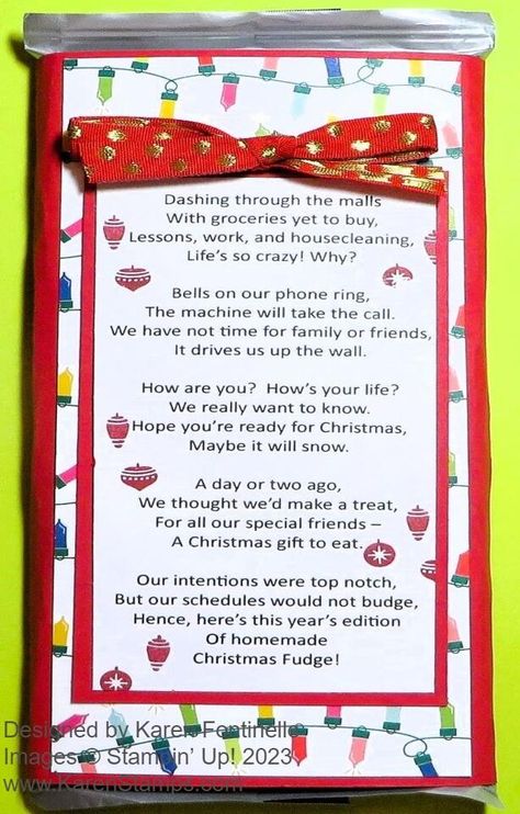 Candy Bar Homemade Christmas Fudge Candy Bar Poems, Candy Quotes, Christmas Trimmings, Christmas Fudge, Giant Chocolate, Homemade Fudge, Christmas Poems, Tree Stamp, Chocolate Candy Bar