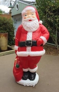 Vintage 60 Tall General Foam Lighted Santa Claus Blow Mold Christmas Decoration Blow Mold Christmas, Christmas Decorations Vintage, Christmas Yard Decor, Traditional Colonial, Colonial Christmas, Christmas Yard Decorations, Black Christmas Trees, Christmas Train, Christmas Yard