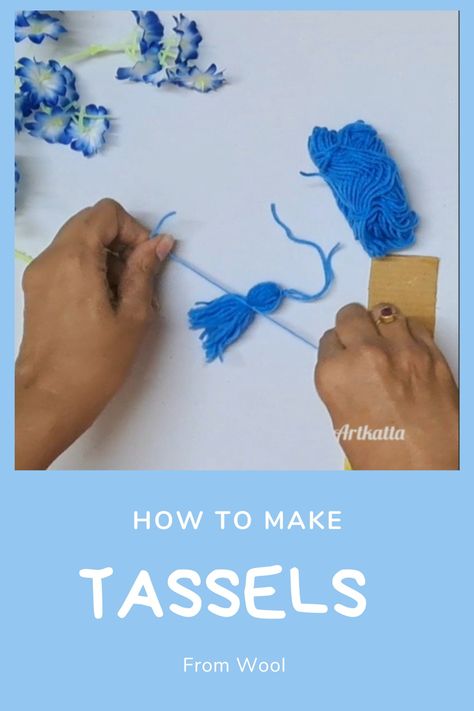 Learn the simple way to make woolen tassels. Tassels are useful in many DIY craft projects. #Easytutorials #craft #woolcraft #diy Don't forget to SUBSCRIBE my channel for more such useful and creative videos!! How To Make Tassels, Creative Video, Wool Crafts, Easy Tutorial, Simple Way, Tassels, Craft Projects, The Creator, Wool