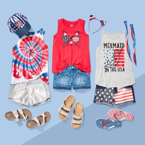 Justice on Instagram: “Show off your spirit with a parade of patriotic prints & standout sparkles. #JusticeStyle” Justice Outfits, Justice Girls Clothes, Justice Clothing Outfits, Leggings Flare, Justice Accessories, Outfits 2000s, Justice Clothing, African Dresses For Kids, Leggings Activewear