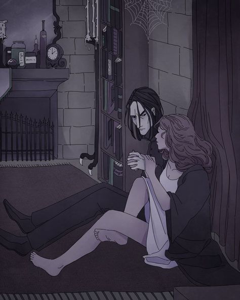 Severus Snape Fan Art, Snape Hermione, Severus Snape Hermione Granger, Hermione Granger Fanart, Snape Fan Art, Snape And Hermione, Severus Snape Fanart, Pet Project, Severus Rogue