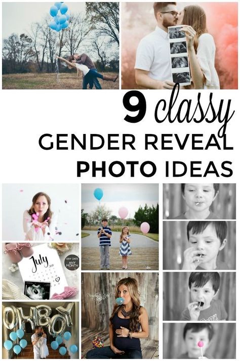 Classy and creative gender reveal photo ideas to recreate in order to announce your baby's gender on Facebook or Instagram. #genderreveal #genderrevealphoto Photo Ideas To Recreate, Gender Reveal Photo Ideas, Classy Gender Reveal, Foto Gender Reveal, Confetti Cannon Gender Reveal, Gender Reveal Photo Shoot, Baby Gender Announcements, Gender Reveal Pictures, Gender Reveal Photo