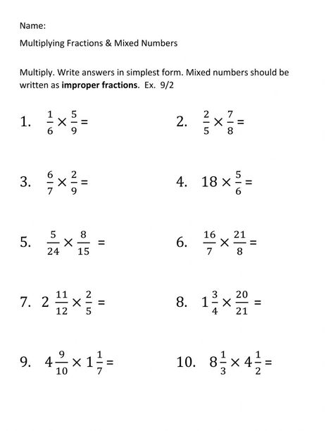 How To Multiply Mixed Fractions, Multiply Mixed Numbers, Fraction Multiplication Worksheets, Multiplying Mixed Fractions, Mixed Numbers Worksheet, Multiplying Fractions And Whole Numbers, Simple Fractions Worksheets, Mixed Fractions Worksheets, Multiplying Fractions Worksheets