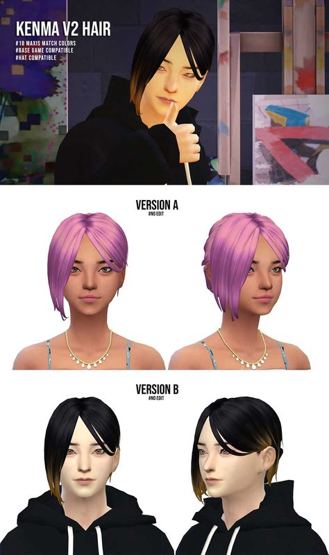 Sims 4 Haikyuu Cc, Sims Cc Anime, Ts4 Anime Cc, Anime Cc Sims 4, Kenma Timeskip, Timeskip Kenma, Anime Sims 4 Cc, Sims 4 Anime Cc, Sims 4 Hair Male