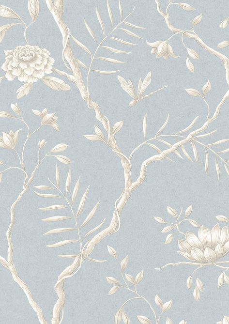 Jasper Peony | Lewis & Wood Botanic Wallpaper, Wallpaper Classic, Fancy Dress Ball, Chinoiserie Pattern, Dining Room Wallpaper, Peony Wallpaper, Nina Campbell, Style Wallpaper, Wallpaper Rolls