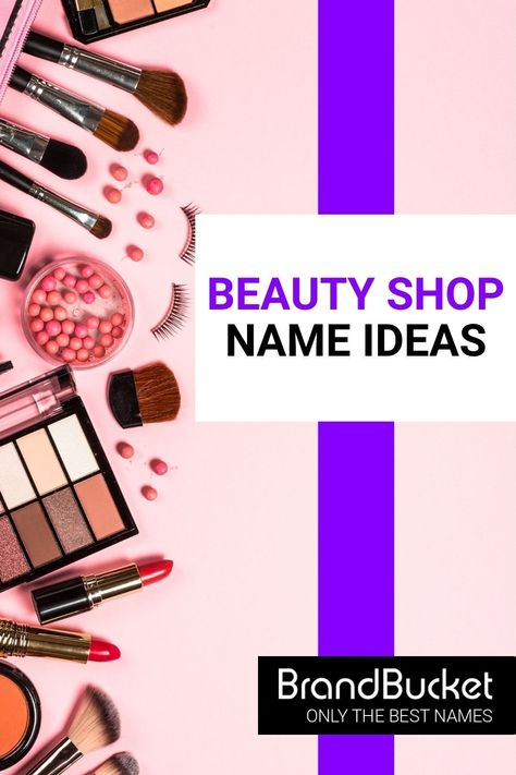 Names For Beauty Parlor, Beauty Online Shop Name Ideas List, Cosmetic Shop Name Ideas, Beauty Shop Name Ideas, Store Names Ideas, Ideas Name, Shop Name Ideas, Brightening Skincare, Wellness Store