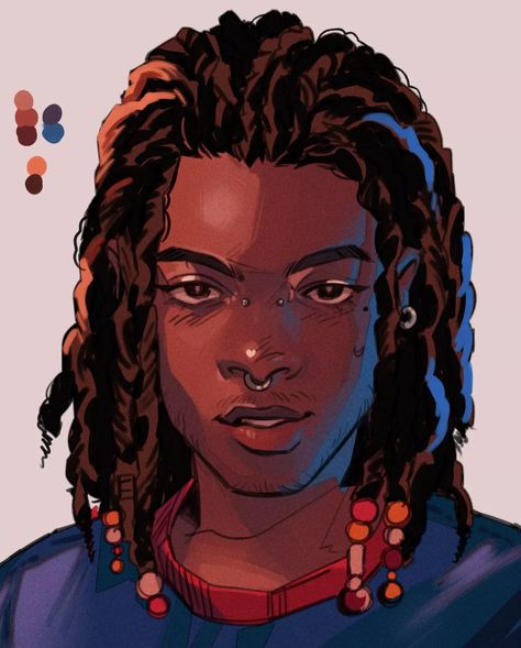 Head Turned Reference, Character Hair, People Reference, Hair References, Wild Art, Oc Inspiration, Black Characters, Beautiful Illustration, Black Cartoon