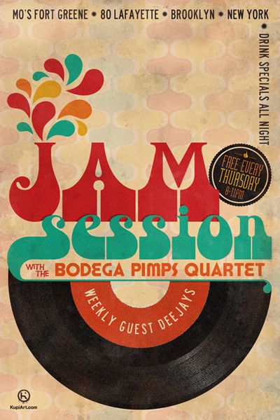 Jam Session Poster, Jam Session, Fall Festival Poster, Nyc Subway Art, Music Jam, Concert Poster Design, Jazz Poster, Jazz Art, Dance Poster