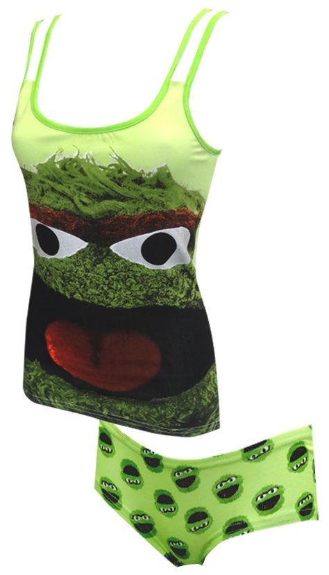 Sesame Street Oscar, Funny Pajamas, Pajama Day, Make Your Day Better, Oscar The Grouch, Pajamas For Women, Adult Pajamas, Pajama Outfits, Best Pajamas