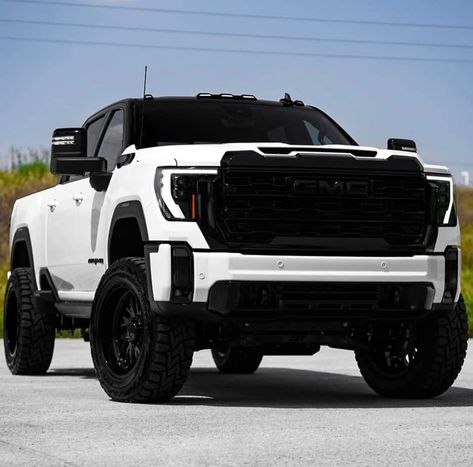 White Truck Aesthetic, White Gmc Truck, White Gmc Sierra, Duramax Truck, Gmc Truck Accessories, Gmc At4, Lifted Tahoe, Luxury Trucks, Gmc Denali Truck