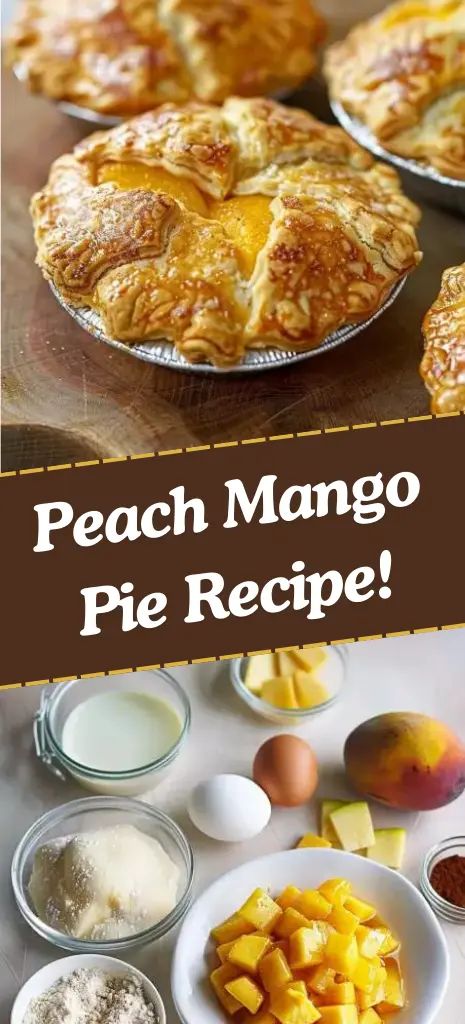 Discover the joy of making a Peach Mango Pie with this simple recipe. It combines fresh peaches and mangoes for a sweet and tangy filling wrapped in a flaky crust. Ideal for any occasion, from picnics to parties. Try it now for a taste of homemade Jollibee classic! Mango Pie Recipe, Peaches Recipes, Peach Mango Pie, Fresh Peach Recipes, Mango Pie, Peach Pie Recipes, Peach Recipes, Gluten Free Pie, Fresh Peaches