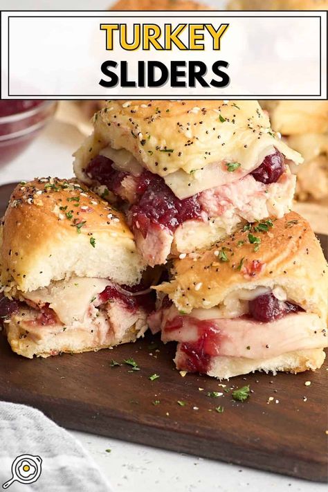 Turkey Sliders Sliders Recipes Turkey, Turkey And Cranberry, Turkey Sandwiches Recipes, Turkey Sliders, Turkey Salad, Deli Turkey, Hawaiian Sweet Rolls, Grilled Turkey, Roast Turkey Breast