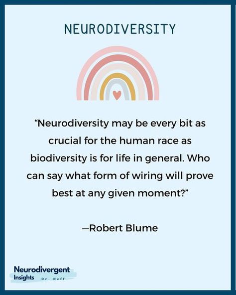 Dr. Megan Anna Neff, Autistic-ADHD Psychologist on Instagram: "At the heart of the neurodiversity movement is a celebration of human diversity. ⁠ ⁠ 💚 It is a recognition that there is no one right way to be human ⁠ ⁠ 💚 There is no one right way to process sensory or cognitive information⁠ ⁠ 💚 It means we don't pathologize and try to "fix" innate divergent neurologies ⁠ ⁠ 💚 It celebrates that our diverse neurotypes make us better as a whole⁠ ⁠ 💚 While inter-neuro teamwork certainly has its c Neurodiversity Quotes, Neuro Diversity, Neurodiversity Affirming, Neuro Divergent, Celebrate Neurodiversity, Human Diversity, Divergent Quotes, To Be Human, Wise Sayings