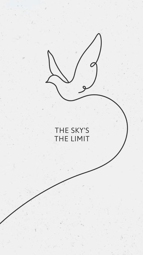 Inspirational quote Instagram story template | free image by rawpixel.com Free Bird Quotes, Line Art Bird, Quote Instagram Story, Flying Pigeon, Quote Instagram, Bird Quotes, Outline Illustration, Summer Backgrounds, Simple Wallpapers