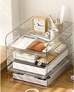 Paper Tray Organizer, Office Cart, Desk Organizer Tray, Clear Desk, Tiny Desk, Tiny Desks, Letter Organizer, Organizer Office, Magazine Files