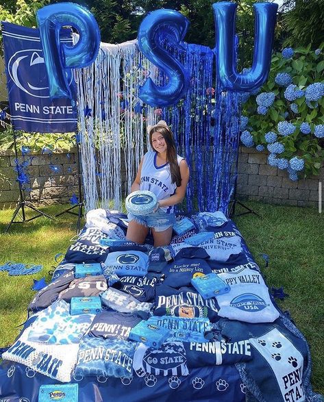 Penn State College, College Announcements, College Goals, Senior Year Things, College Acceptance, College Bedding, College Graduation Photoshoot, College Room Decor, Penn State University