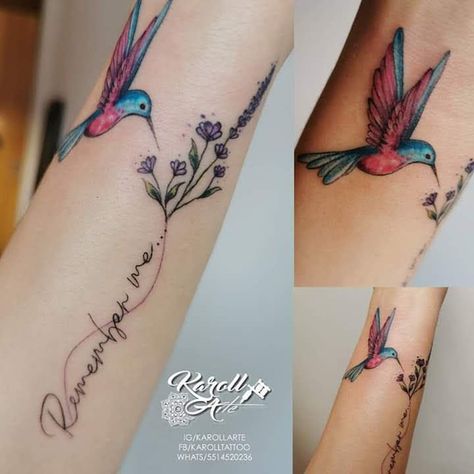 Hummingbird Flower Tattoos, Small Hummingbird Tattoo, Virgo Tattoo Designs, Bird Tattoos For Women, Matching Friend Tattoos, Dragonfly Tattoo Design, Belly Tattoos, Dandelion Tattoo, Tattoos For Women Flowers