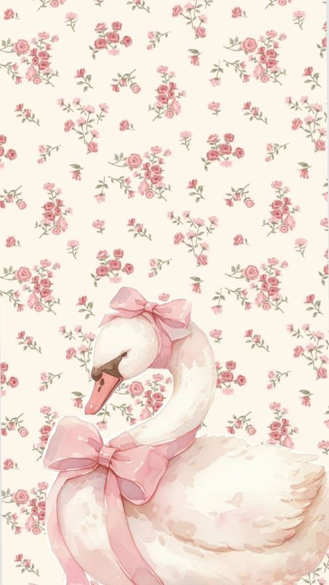 Elegant Collage, Swan Coquette, Christmas Swan, Swan Wallpaper, Shabby Chic Art, Twins Baby Shower, Paris Art, Twin Babies, Animal Wallpaper