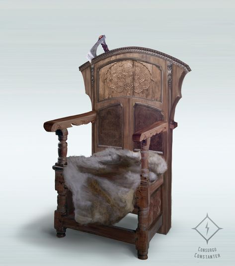 Viking Interior Design, Viking Throne, Viking Furniture, Viking Chair, King Chair, Fantasy Furniture, Throne Chair, Viking Style, Httyd