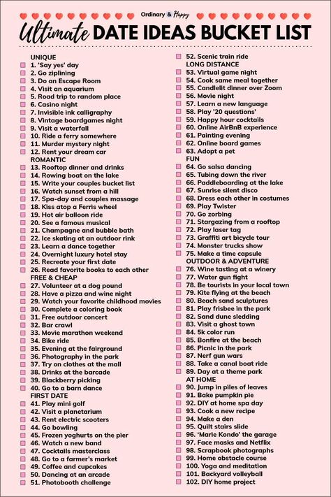 Ultimate Date Ideas Bucket List Cute Things To Do For Your Bf On Valentines Day, Valentines Day Date Ideas For Boyfriend, Cute Simple Things To Do For Your Boyfriend, 1st Date Ideas For Adults, Date Night Roulette, Date Ideas Categories, Last Minute Date Night Ideas, Stuff To Do With Boyfriend At Home, Where To Go On A First Date